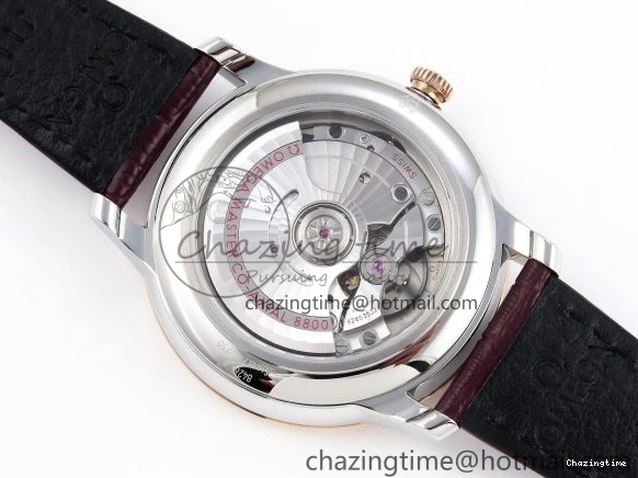 0223 Minimalist De Ville Power Reserve RG MKF 1:1 Best Edition RG Textured Dial on Brown Leather Strap A 7749
